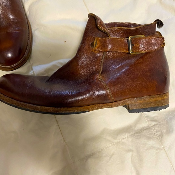 Italian leather ankle boots NWOT - Picture 2 of 3